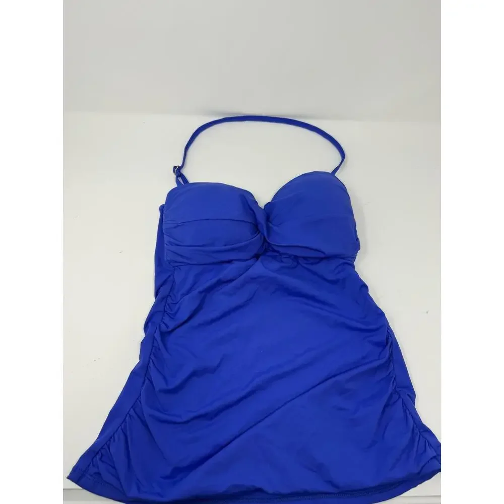 Anne Cole Women's Blue Tankini Swimsuit M